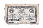THE BANK OF ERIN ONE POUND NOTE at Ross's Online Art Auctions