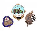 THREE ENAMEL ULSTER T.T BADGES at Ross's Online Art Auctions