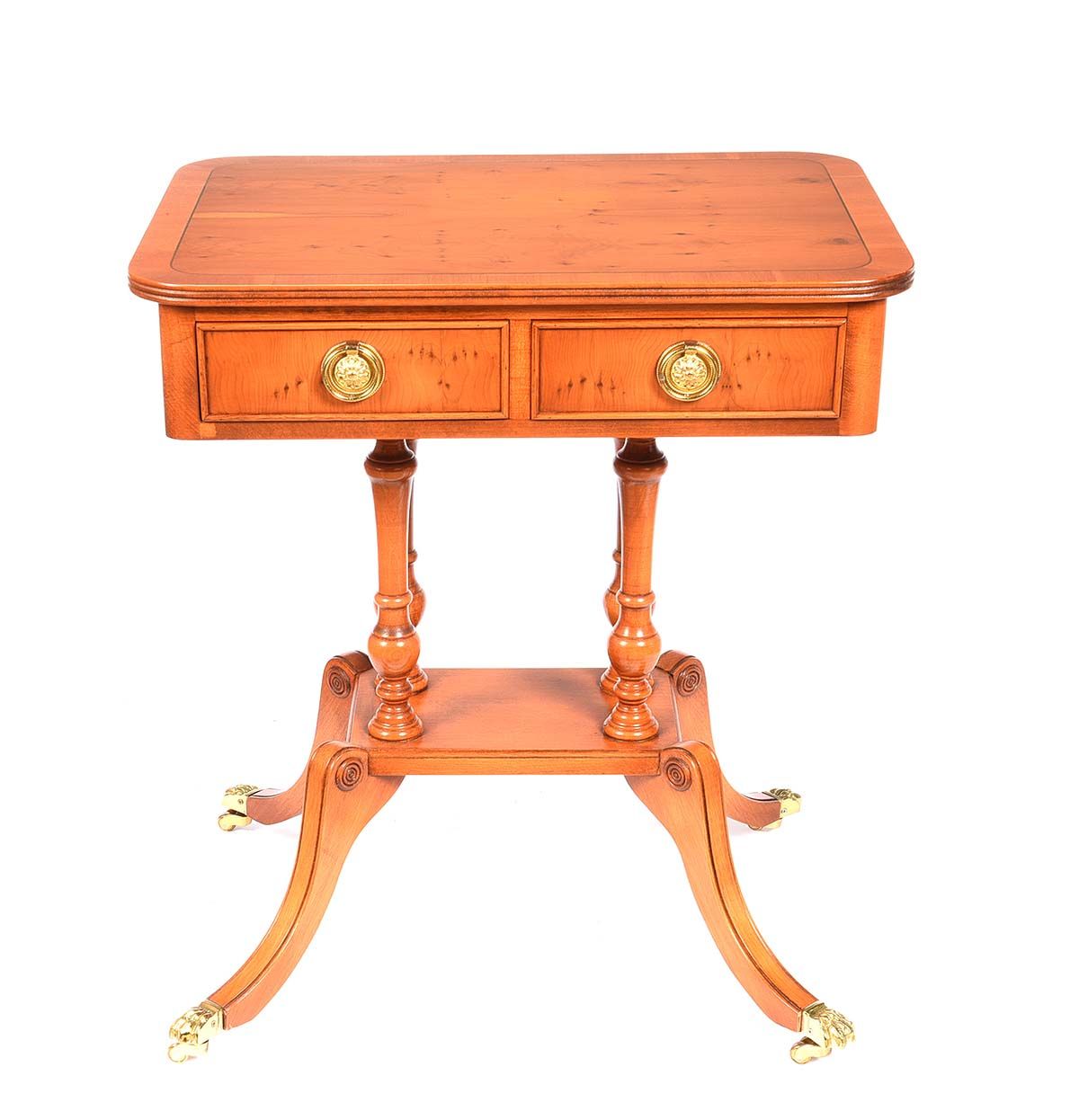 WALNUT LAMP TABLE at Ross's Online Art Auctions