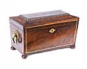 REGENCY ROSEWOOD JEWELLERY BOX at Ross's Online Art Auctions