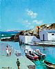 BALLINTOY HARBOUR, CO.ANTRIM by William Cunningham at Ross's Online Art Auctions