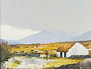 FLOODED ROAD, BALLINAKILL, CONNEMARA by Denis J. McDowell at Ross's Online Art Auctions