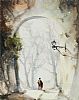 COUPLE BELOW THE ARCHWAY by Jorge Aguilar at Ross's Online Art Auctions