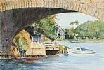 UNDER THE BRIDGE, OMAGH by William McKibbin at Ross's Online Art Auctions