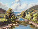 THE DUN RIVER , COUNTY ANTRIM by Charles McAuley at Ross's Online Art Auctions