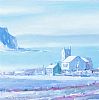 BALLINTOY CHURCH ON THE ANTRIM COAST by Sean Lorinyenko at Ross's Online Art Auctions