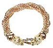 18CT GOLD ROPE-LINK BRACELET at Ross's Online Art Auctions