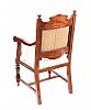 CARVED MAHOGANY ARMCHAIR at Ross's Online Art Auctions