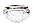 CRYSTAL FRUIT BOWL & SILVER SERVERS at Ross's Online Art Auctions
