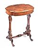 VICTORIAN WALNUT WORK TABLE at Ross's Online Art Auctions