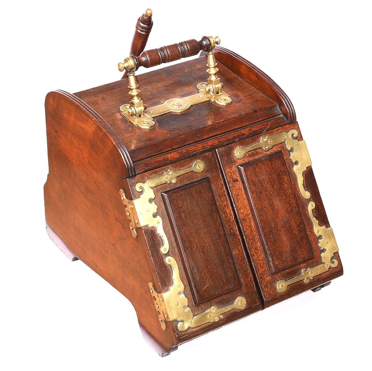 VICTORIAN MAHOGANY COAL SCUTTLE at Ross's Online Art Auctions