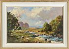 PICNIC NEAR GLENTIES, CO DONEGAL by George K. Gillespie at Ross's Online Art Auctions