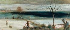 WINTER IN THE MOURNES by Tom Carr HRHA HRUA at Ross's Online Art Auctions