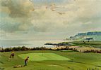 CUSHENDALL GOLF COURSE by Charles McAuley at Ross's Online Art Auctions