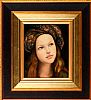 GIRL WITH AUBURN HAIR by Ken Hamilton at Ross's Online Art Auctions