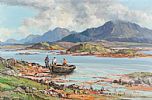 FISHING, CONNEMARA by Rowland Hill RUA at Ross's Online Art Auctions