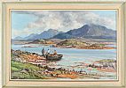 FISHING, CONNEMARA by Rowland Hill RUA at Ross's Online Art Auctions