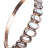 9CT ROSE GOLD MOONSTONE BANGLE at Ross's Online Art Auctions