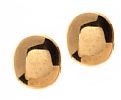 9CT GOLD BUTTON EARRINGS at Ross's Online Art Auctions
