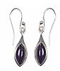 STERLING SILVER AMETHYST EARRINGS at Ross's Online Art Auctions
