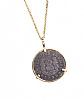 14CT GOLD MOUNTED COIN PENDANT & 9CT GOLD CHAIN at Ross's Online Art Auctions