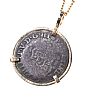 14CT GOLD MOUNTED COIN PENDANT & 9CT GOLD CHAIN at Ross's Online Art Auctions