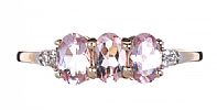 9CT GOLD MORGANITE RING at Ross's Online Art Auctions