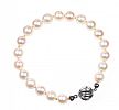 CULTURED PEARL BRACELET WITH STERLING SILVER CLASP at Ross's Online Art Auctions