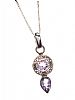 STERLING SILVER AMETHYST PENDANT & CHAIN at Ross's Online Art Auctions