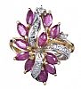 15CT GOLD RUBY & DIAMOND RING at Ross's Online Art Auctions