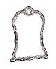 EMBOSSED SILVER FRAMED MIRROR at Ross's Online Art Auctions