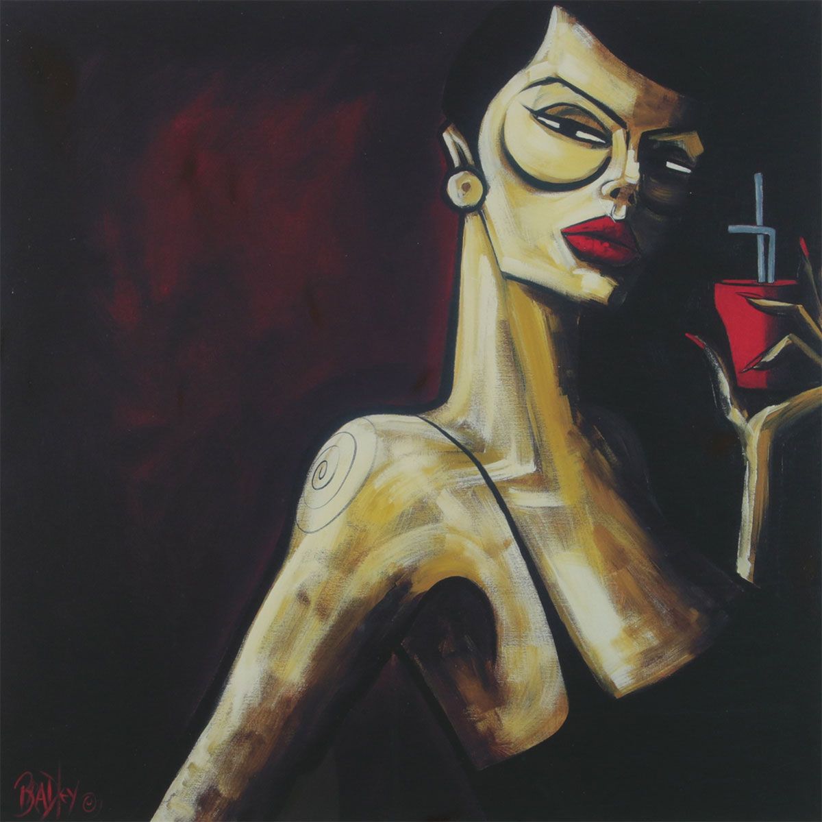 COCKTAIL HOUR by Terry Bradley at Ross's Online Art Auctions