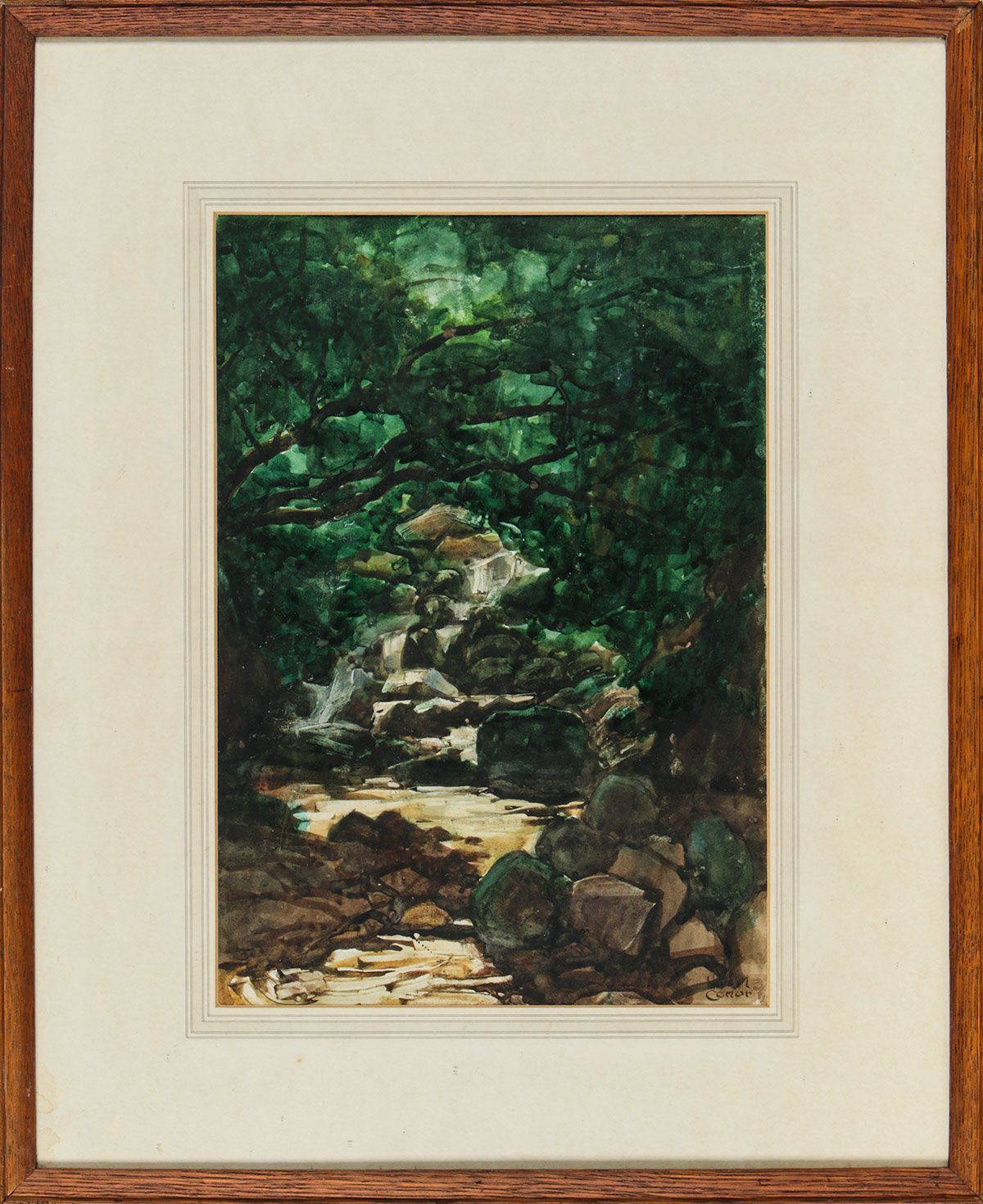 THE WATERFALL by William Conor RHA RUA at Ross's Online Art Auctions