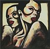 GIRLFRIENDS by Terry Bradley at Ross's Online Art Auctions
