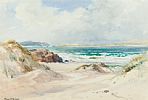 BEACH AT MAGHERAGALLON, DERRYBEG, DONEGAL by Frank McKelvey RHA RUA at Ross's Online Art Auctions