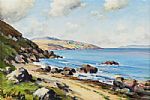 COUNTRY ANTRIM COAST by Charles McAuley at Ross's Online Art Auctions