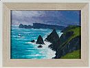 STORM GATHERING AT TORY ISLAND by Sean Loughrey at Ross's Online Art Auctions