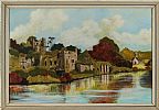 DESMOND CASTLE , ADARE, COUNTY LIMRICK by Rosemary Bidell at Ross's Online Art Auctions