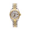 ROLEX OYSTER PERPETUAL LADY'S STAINLESS STEEL & 18CT GOLD WRIST WATCH at Ross's Online Art Auctions