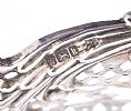 PIERCED & EMBOSSED SILVER OVAL BON BON DISH at Ross's Online Art Auctions