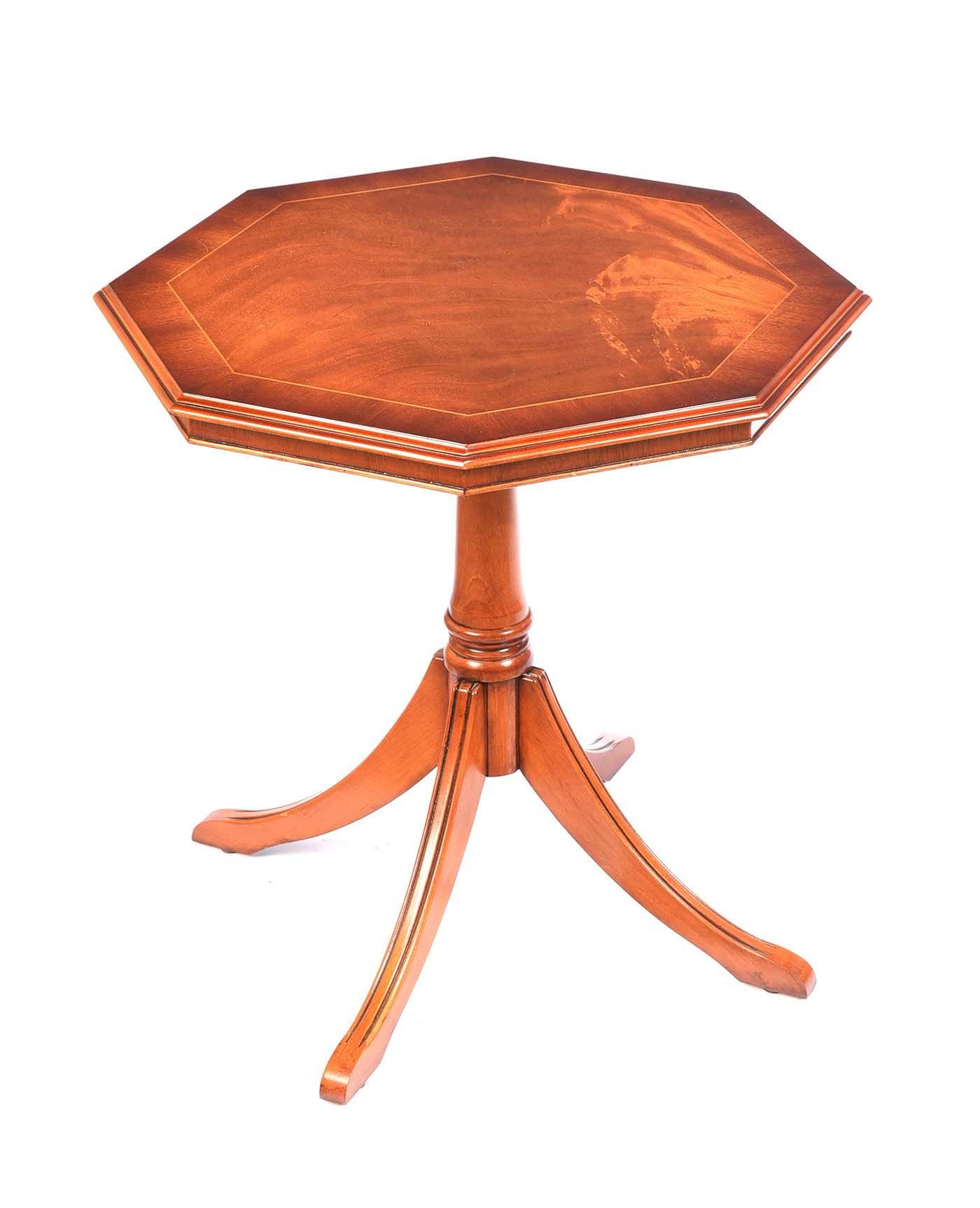 INLAID MAHOGANY LAMP TABLE at Ross's Online Art Auctions