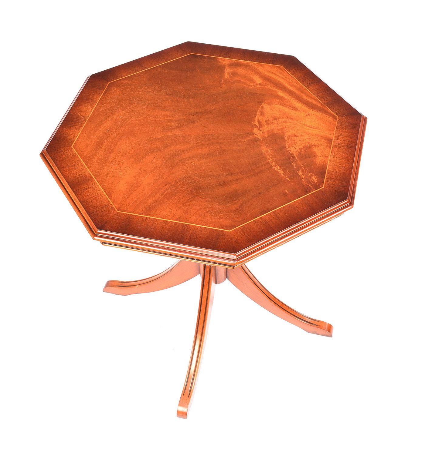 INLAID MAHOGANY LAMP TABLE at Ross's Online Art Auctions