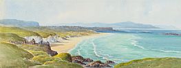 PORTRUSH FROM THE WHITE ROCKS by George W.  Morrison at Ross's Online Art Auctions