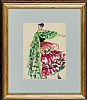 FASHION MODEL, THE GREEN SCARF by Gladys Maccabe HRUA at Ross's Online Art Auctions