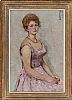 GIRL IN A PINK DRESS by Nevelstein at Ross's Online Art Auctions