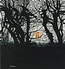 SUNSET THROUGH THE TREES by Coedwir at Ross's Online Art Auctions