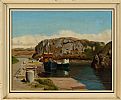 BALLINTOY HARBOUR, COUNTY ANTRIM by David Saunders at Ross's Online Art Auctions