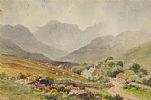 DONEGAL COTTAGES by Joseph William Carey RUA at Ross's Online Art Auctions