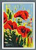 STILL LIFE, WILD POPPIES by Ronald Keefer at Ross's Online Art Auctions