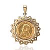 9CT GOLD MOUNTED 1994 KRUGERRAND PENDANT at Ross's Online Art Auctions